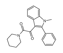 1-(1-methyl-2-phenylindol-3-yl)-2-piperidin-1-ylethane-1,2-dione结构式