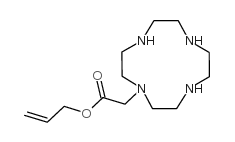 (1,4,7,10-四氮杂-环十二-1-基)-烯丙基乙酸酯结构式