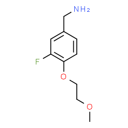 [3-fluoro-4-(2-methoxyethoxy)phenyl]methanamine结构式