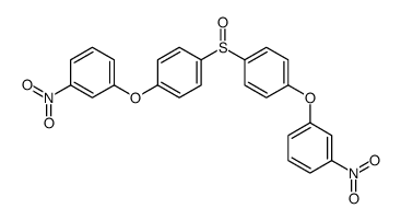 1-nitro-3-[4-[4-(3-nitrophenoxy)phenyl]sulfinylphenoxy]benzene结构式