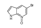 1H-pyrrolo[2,3-b]pyridine, 5-bromo-, 7-oxide Structure