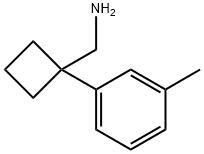 (1-(间甲苯基)环丁基)甲胺盐酸盐结构式