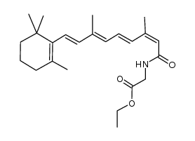 N-(13-cis-retinoyl)glycine ethyl ester Structure