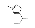 1-sec-butyl-3-methylcyclopentadiene Structure