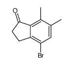 4-bromo-6,7-dimethyl-2,3-dihydroinden-1-one结构式