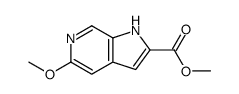 5-甲氧基-6-氮杂吲哚-2-羧酸甲酯结构式