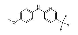 2-(4-methoxyanilino)-5-trifluoromethylpyridine结构式