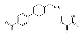 2-methoxy-2-oxoacetic acid,[4-(4-nitrophenyl)cyclohexyl]methanamine Structure