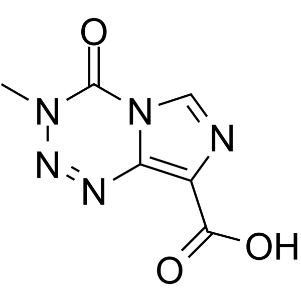 Temozolomide-8-carboxylic acid Structure