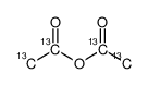乙酸酐-13C4结构式