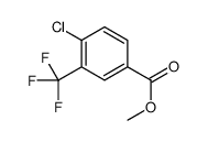Methyl 4-chloro-3-(trifluoromethyl)benzoate结构式