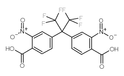 2,2-双(4-羧基-3-硝基苯基)六氟丙烷结构式