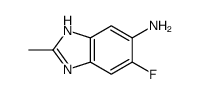 (9ci)-6-氟-2-甲基-1H-苯并咪唑-5-胺结构式