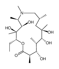 9-deoxo-9a-aza-9a-methyl-9a-homoerythronolide structure