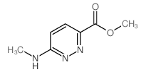 6-(甲氨基)哒嗪-3-甲酸甲酯结构式