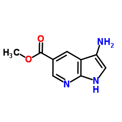 3-Amino-7-azaindole-5-carboxylic acid Methyl ester结构式