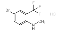 4-Bromo-N-methyl-2-(trifluoromethyl)aniline hydrochloride Structure