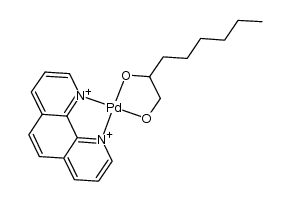 (1,10-phenanthroline)(1,2-octanediolato)Pd(II) Structure