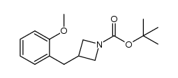 3-(2-methoxy-benzyl)-azetidine-1-carboxylic acid tert-butyl ester Structure