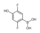 2,5-difluoro-4-hydroxyphenylboronic acid结构式