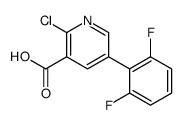 2-chloro-5-(2,6-difluorophenyl)pyridine-3-carboxylic acid Structure