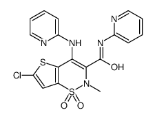 6-chloro-2-methyl-1,1-dioxo-N-pyridin-2-yl-4-(pyridin-2-ylamino)thieno[2,3-e]thiazine-3-carboxamide Structure