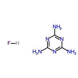 1,3,5-Triazine-2,4,6-triamine hydrofluoride (1:1) structure