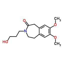 3-(3-Hydroxypropyl)-7,8-dimethoxy-1,3,4,5-tetrahydro-2H-3-benzazepin-2-one structure
