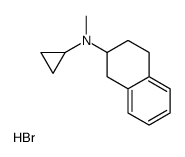 N-Cyclopropyl-N-methyl-1,2,3,4-tetrahydro-2-naphthalenamine hydro bromide (1:1) Structure