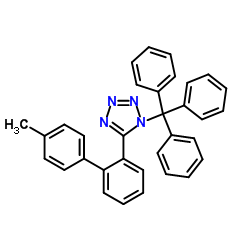5-(4'-Methyl-2-biphenylyl)-1-trityl-1H-tetrazole structure