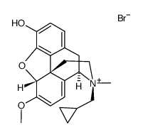 (S)-N-(cyclopropylmethyl)oripavine ammonium bromide Structure
