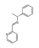 N-(2-pyridylmethylene)-(R)-1-phenylethylamine结构式