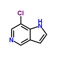 7-氯-5-氮杂吲哚结构式