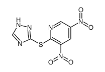3,5-dinitro-2-(1H-1,2,4-triazol-5-ylsulfanyl)pyridine Structure