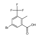 5-bromo-2-methyl-3-(trifluoromethyl)benzoic acid Structure