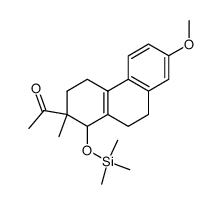 2-Acetyl-7-methoxy-2-methyl-1-trimethylsilyloxy-1,2,3,4,9,10-hexahydrophenanthrene结构式
