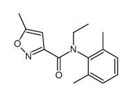 N-(2,6-dimethylphenyl)-N-ethyl-5-methyl-1,2-oxazole-3-carboxamide结构式