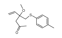 4-vinyl-4-methoxy-5-p-tolylthiopentan-2-one结构式