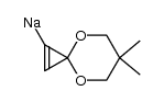 (6,6-dimethyl-4,8-dioxaspiro[2.5]oct-1-en-1-yl)sodium结构式