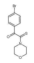 1-(4-bromophenyl)-2-morpholino-2-thioxoethanone结构式