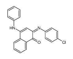 4-anilino-2-(4-chlorophenyl)iminonaphthalen-1-one Structure