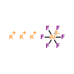 Potassium hexafluoroaluminate Structure