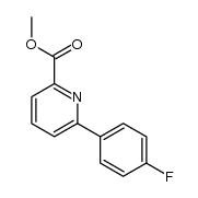6-(4-氟苯基)吡啶-2-甲酸甲酯结构式
