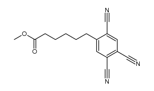 methyl 6-(2,4,5-tricyanophenyl)hexanoate Structure