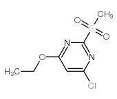 4-氯-6-乙氧基-2-(甲磺酰基)嘧啶结构式