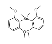 bis(2,6-dimethoxyphenyl)dimethyltin Structure