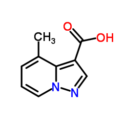 4-甲基吡唑并[1,5-a]吡啶-3-羧酸结构式