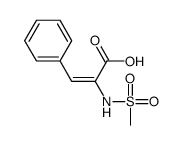 2-(methanesulfonamido)-3-phenylprop-2-enoic acid Structure
