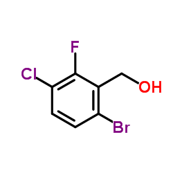 (6-Bromo-3-chloro-2-fluorophenyl)methanol Structure