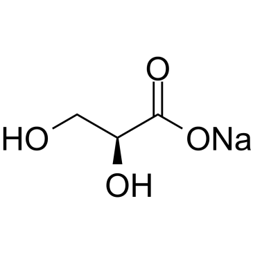 L-Glyceric acid sodium Structure